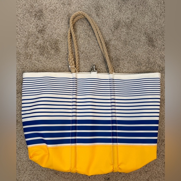Ogunquit Blue stripe Sea Bags beach tote